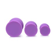 Gossip Swirlies Set de Entrenamiento de 3 Plug Anal de Silicona Violeta