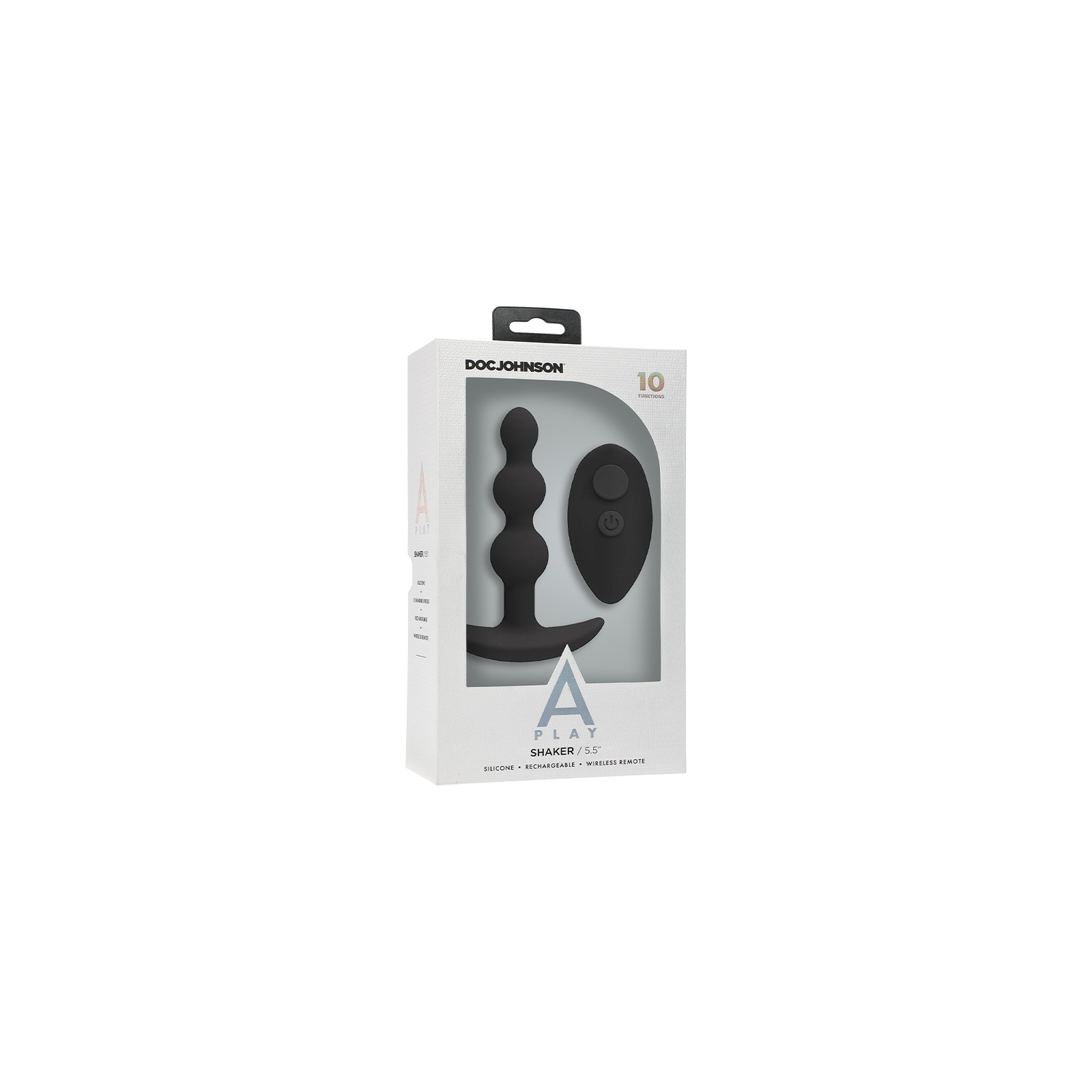 Plug Anal A-Play BEADED VIBE con Control Remoto - Negro