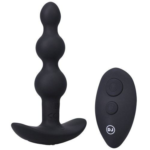 Plug Anal A-Play BEADED VIBE con Control Remoto - Negro