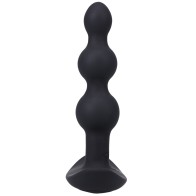 Plug Anal A-Play BEADED VIBE con Control Remoto - Negro