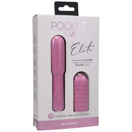 Pocket Rocket Elite Bullet Recargable Rosa