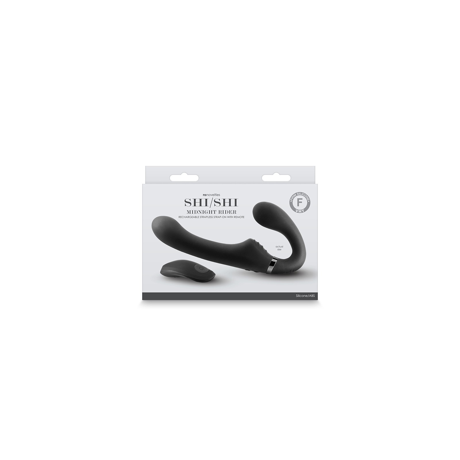 ShiShi Midnight Rider Vibrador Strap-On Sin Tiras Negro