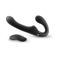 ShiShi Midnight Rider Vibrador Strap-On Sin Tiras Negro