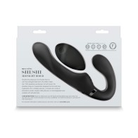 ShiShi Midnight Rider Vibrador Strap-On Sin Tiras Negro