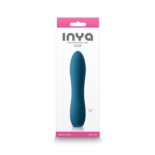 Vibrador Recargable Compacto INYA Ruse en Teal