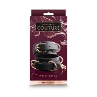 Bondage Couture Wrist Cuffs - Elegant Restraints