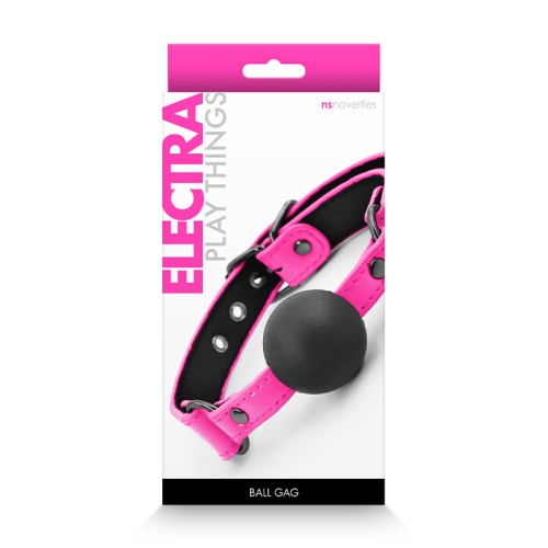 Gag de Bola Electra Rosa - Equipamiento BDSM Elegante