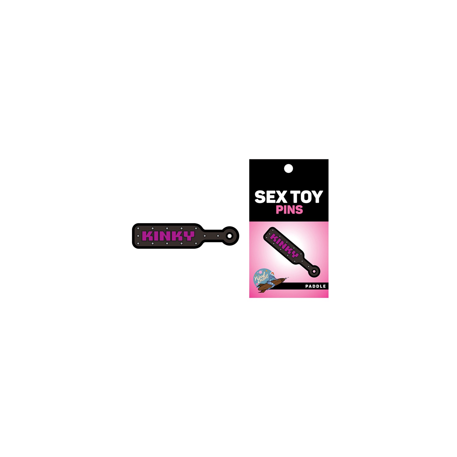 Kinky Paddle Soft Enamel Pin - Express Yourself