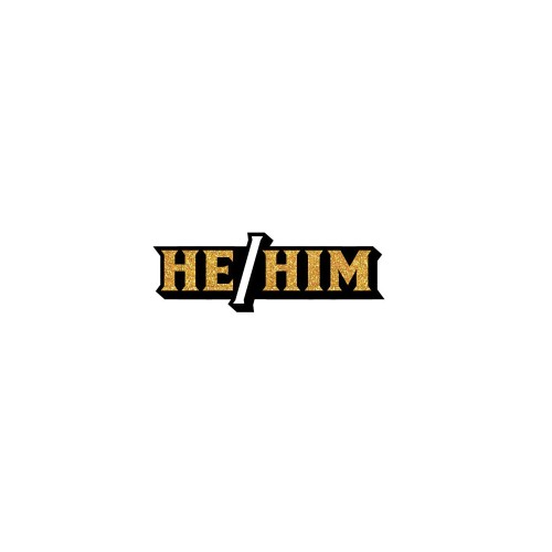 He/Him Pronoun Enamel Lapel Pin