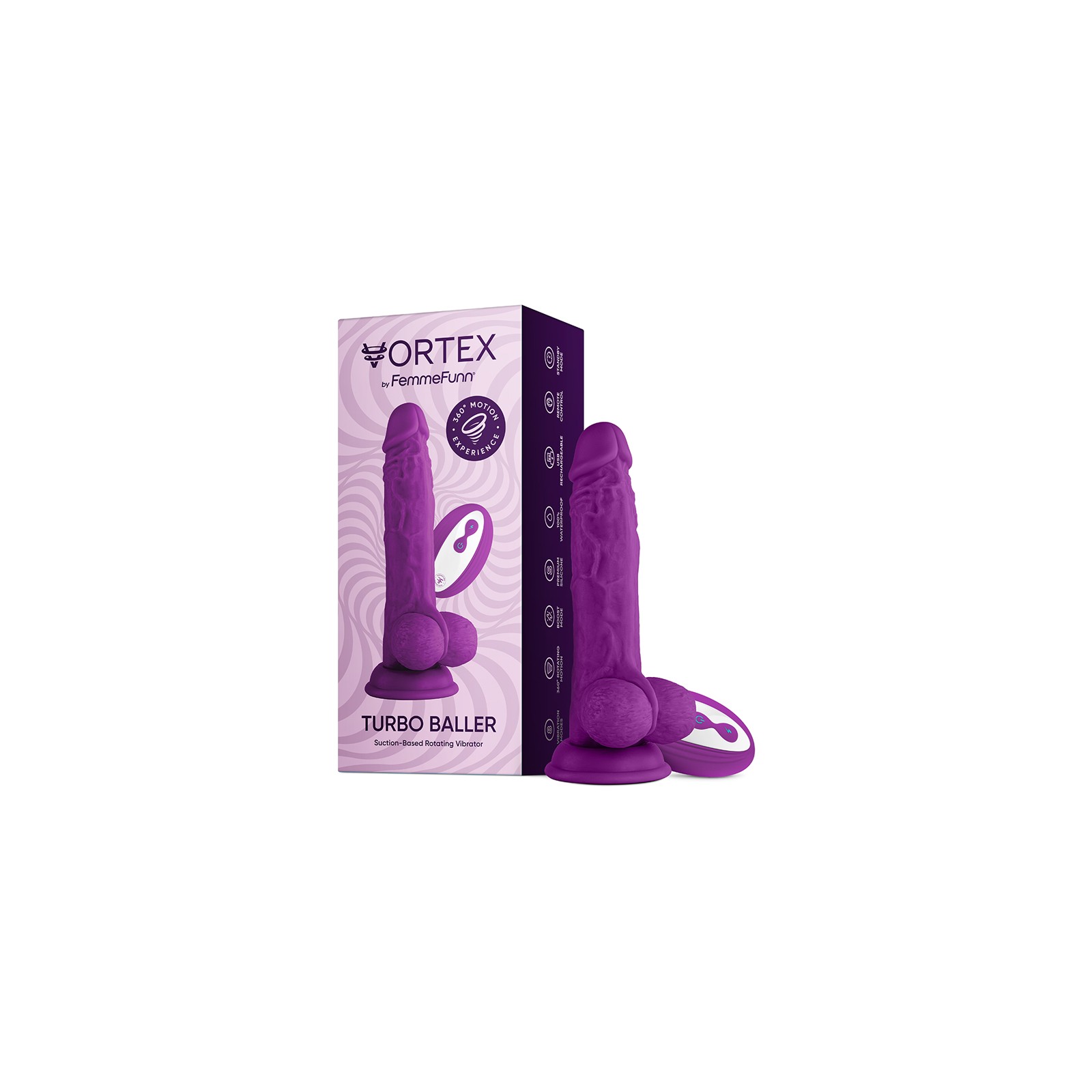 FemmeFunn Vortex Turbo Baller 2.0 Dildo Vibrador