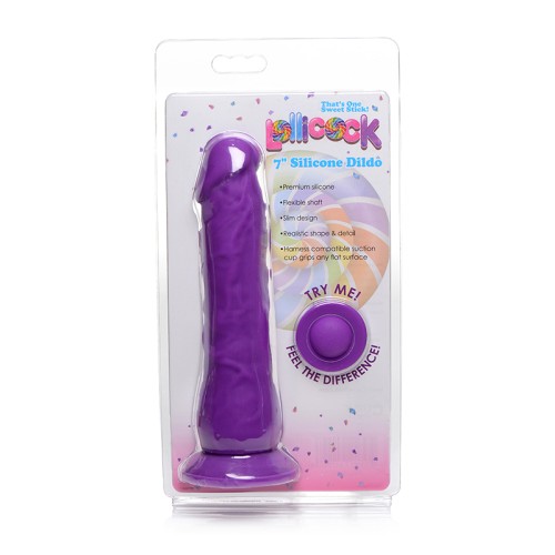 Curve Toys Lollicock 7 in. Silicone Dildo with Suction Cup - Pleasure Redefined