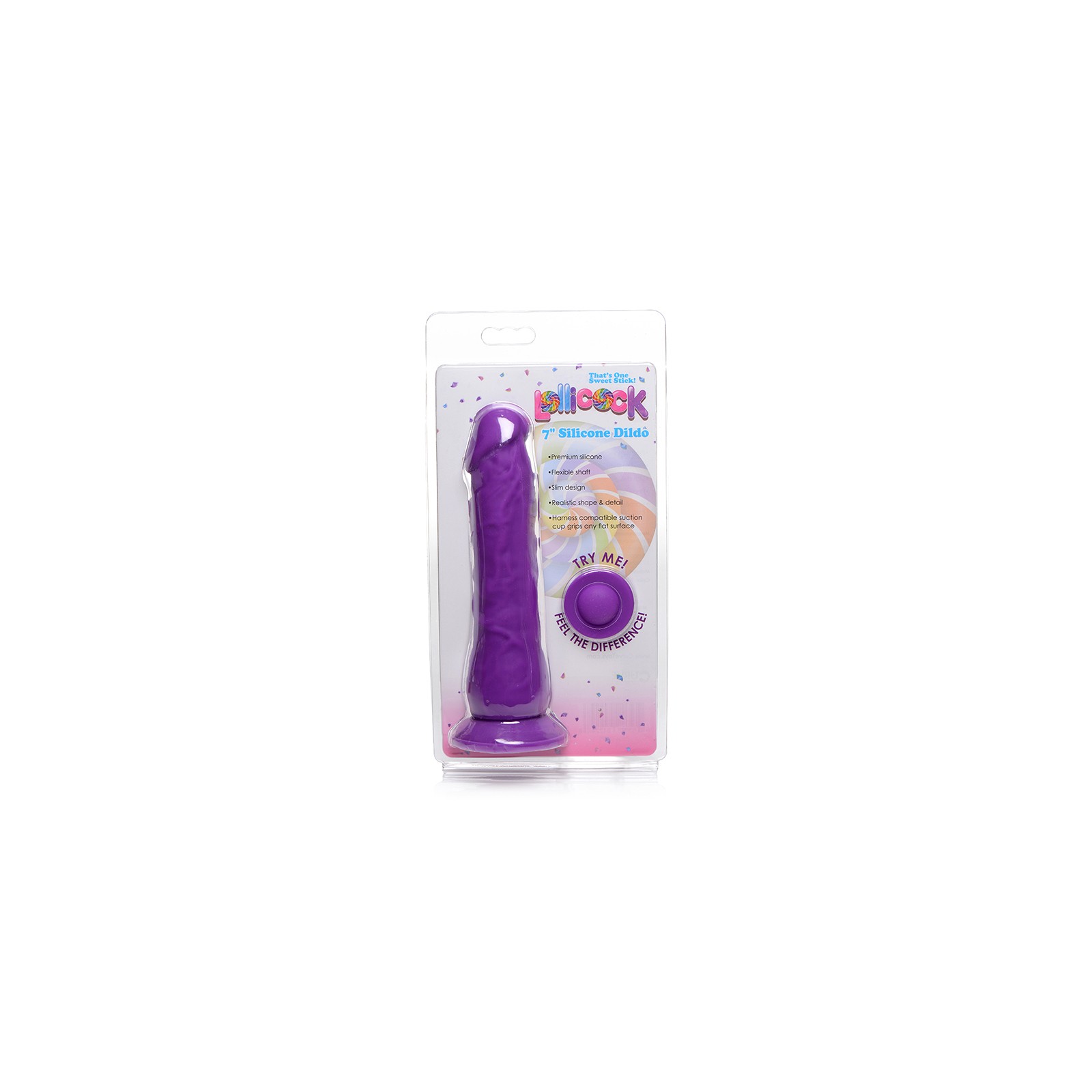 Curve Toys Lollicock 7 in. Dildo de Silicona con Ventosa - Placer Redefinido