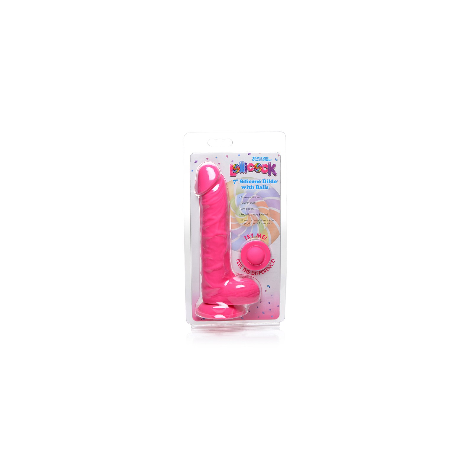 Dildo de Silicona de 7 in. con Succión Curve Toys