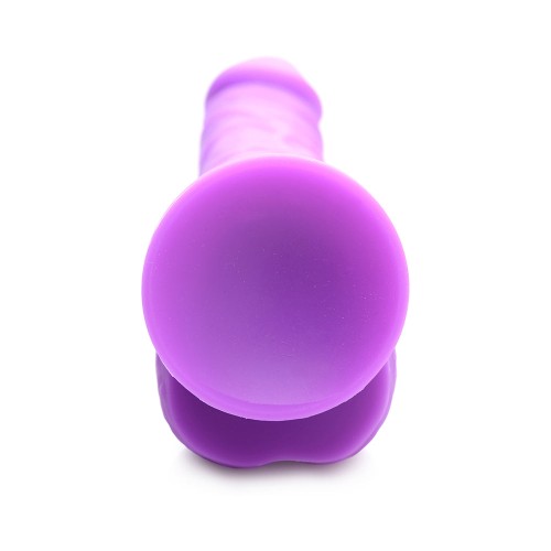 Dildo Lollicock de 7 in. con Base de Succión Uva