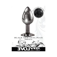 Plug Anal Pequeño Evolved Black Gem