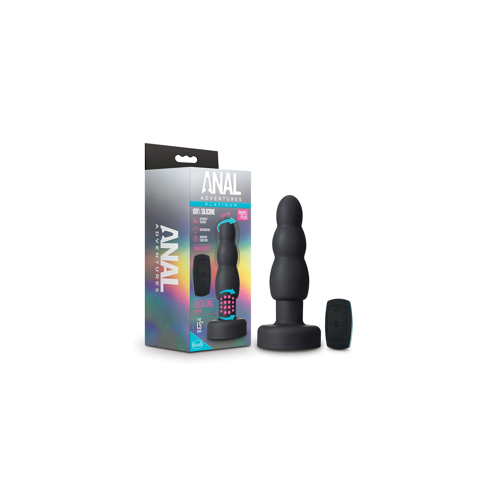 Plug Vibrante de Control Remoto Anal Adventures Platinum