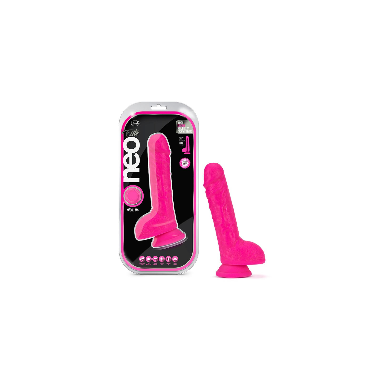 Dildo de Silicona Neo Elite 9" con Densidad Dual