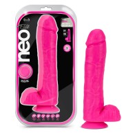 Neo Elite 11 Inch Dual Density Dildo in Neon Pink