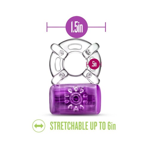 Play with Me Rechargeable Vibrating C-Ring Purple