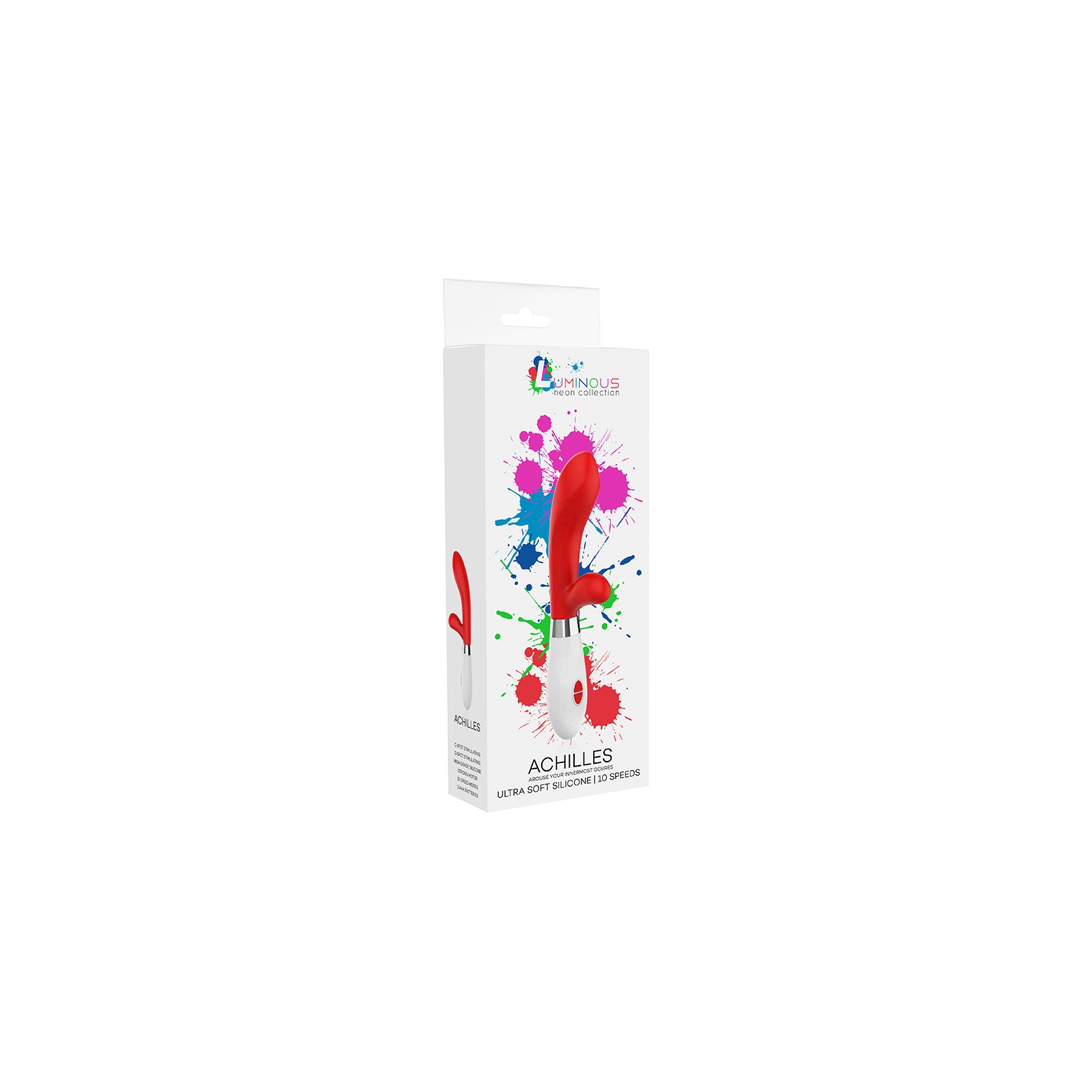 Vibrador de Silicona Luminous Achilles de 10 Velocidades Rojo