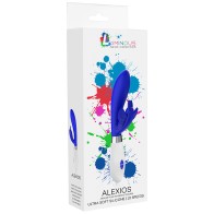 Vibrador de Estimulación Dual de Silicona Luminous Alexios de 10 Velocidades