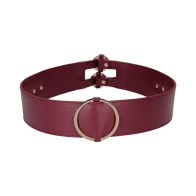 Ouch! Halo Ringed Waist Restraint Belt - Elegant Bondage