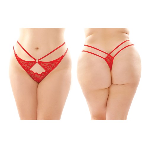 Fantasy Lingerie Jasmine Lace Thong 6-Pack for Allure