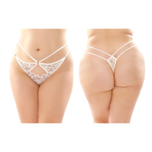 Tanga de Encaje Jasmine con Corte Llave 6-Pack para Reinas