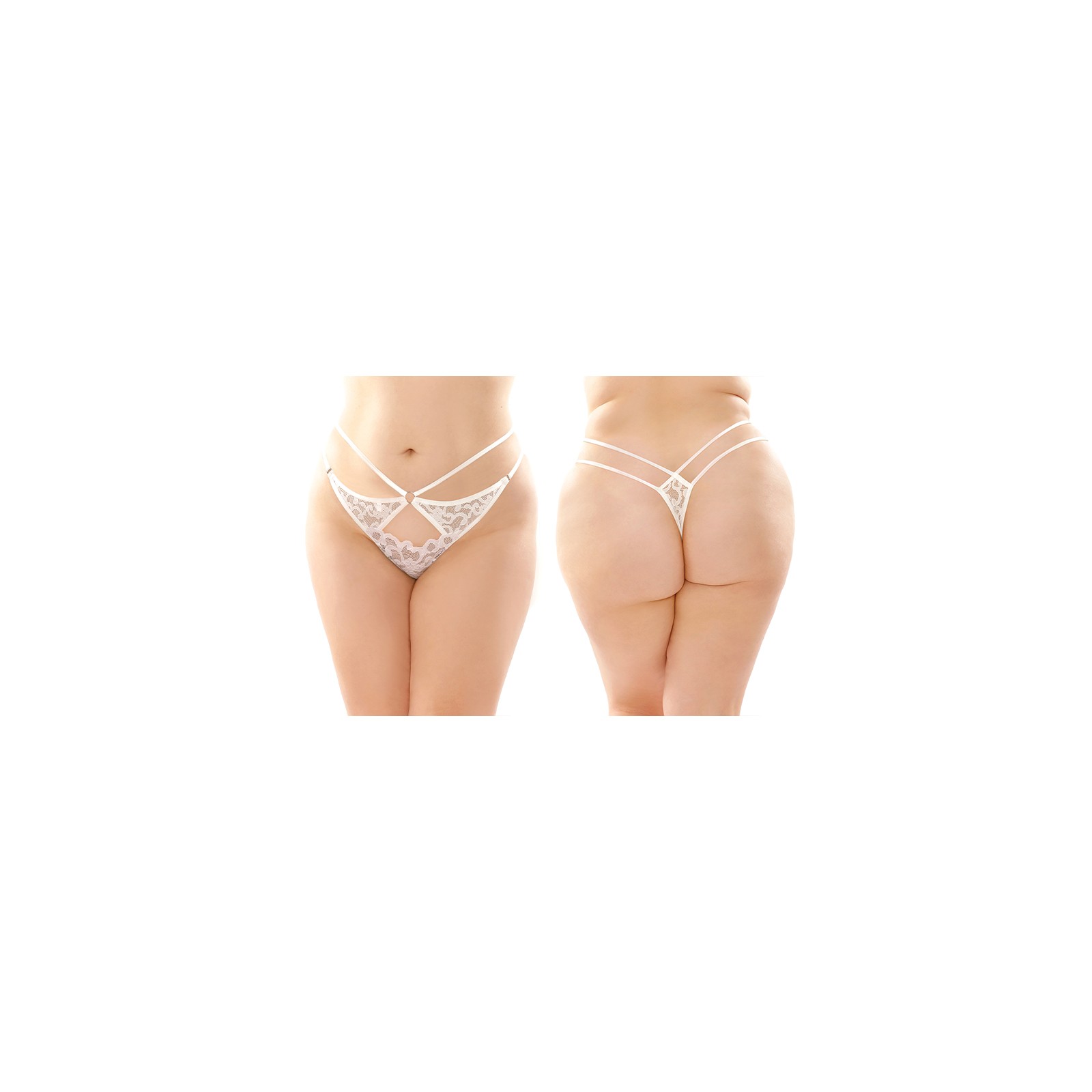 Tanga de Encaje Jasmine con Corte Llave 6-Pack para Reinas