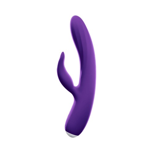 Vibrador Dual Recargable Vedo Thumper Bunny Púrpura Profundo