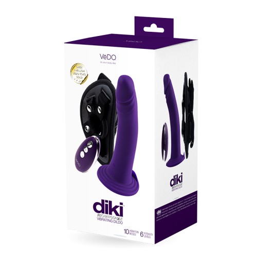 Vedo Diki Rechargeable Vibrating Dildo with Harness