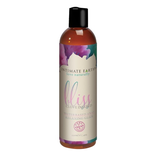 Intimate Earth Bliss Clove Infused Water-Based Anal Glide 4 oz.