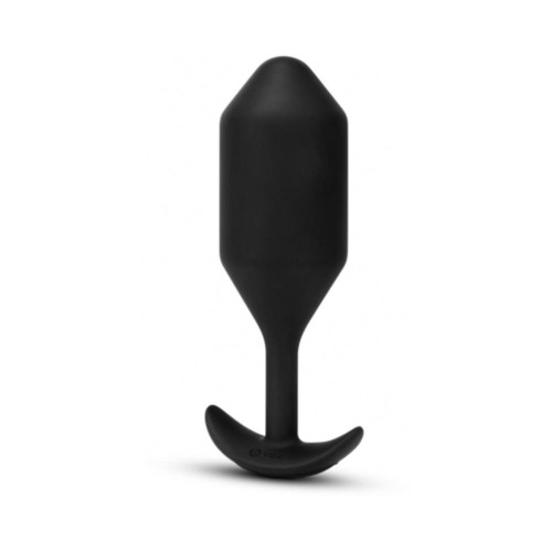 Plug Anal Pesado Vibrante b-Vibe Snug 5 Recargable Negro