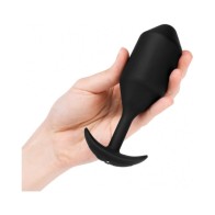 Plug Anal Pesado Vibrante b-Vibe Snug 5 Recargable Negro