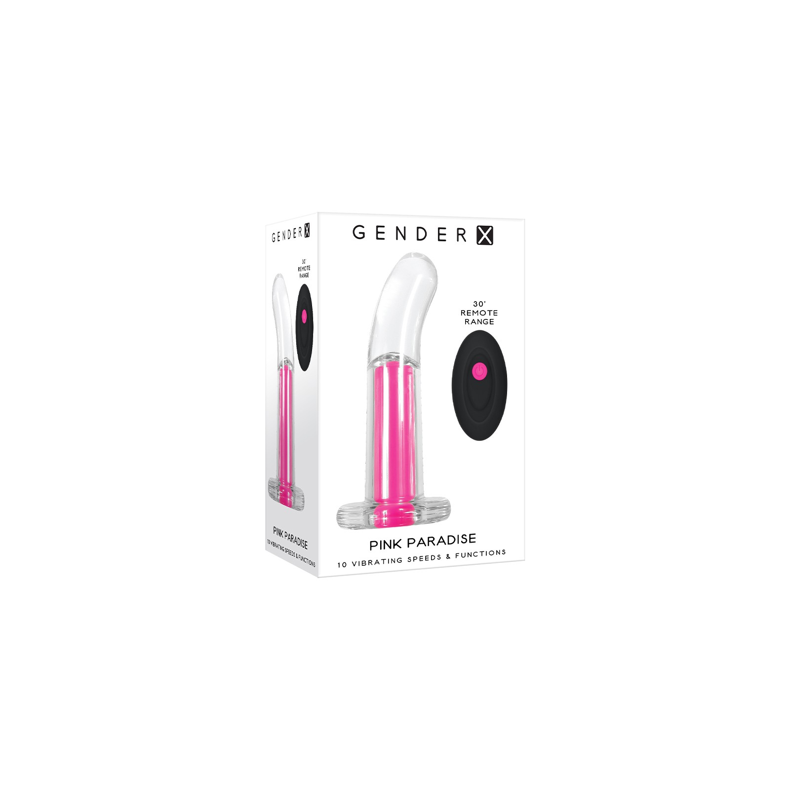 Plug Anal Curvado Vibrante Rosa Paradise Gender X