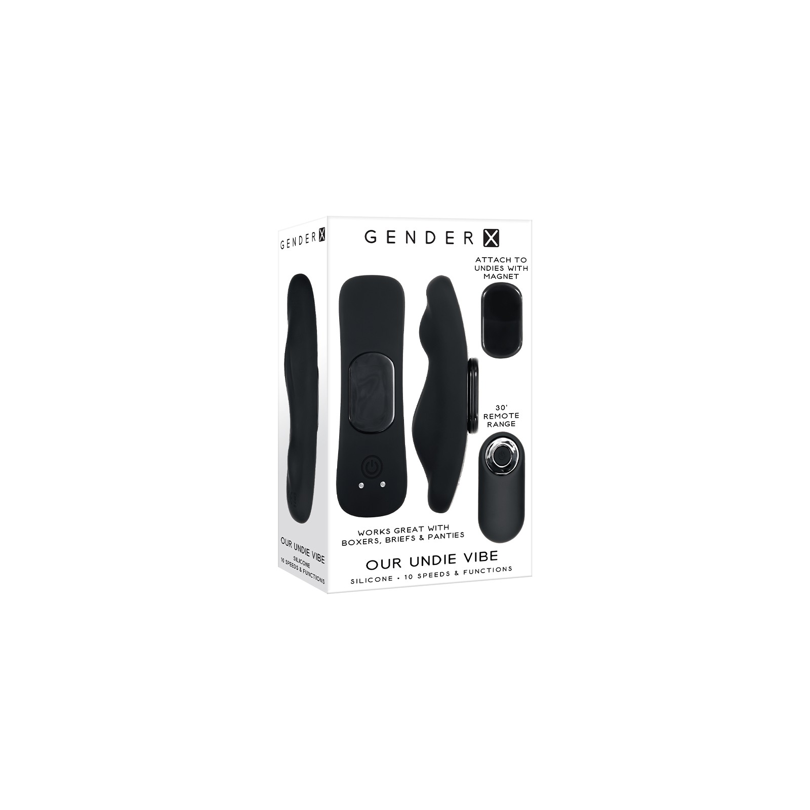 Vibrador de Ropa Interior de Silicona Control Remoto por Gender X