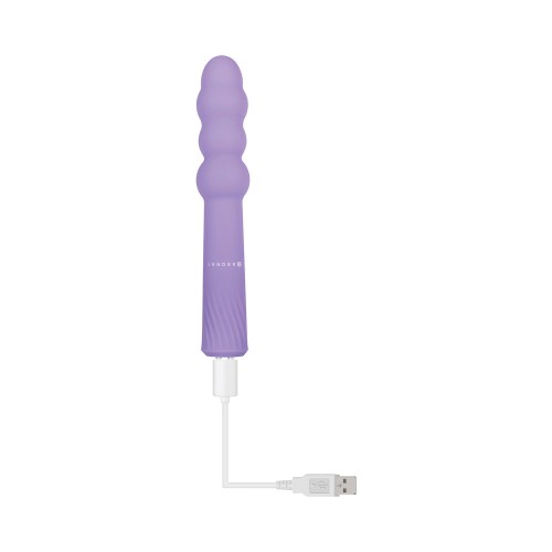 Gender X Bumpy Ride Silicone Beaded Vibrator Purple