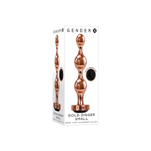 Plug Anal con Perlas Rose Gold Gender X Gold Digger