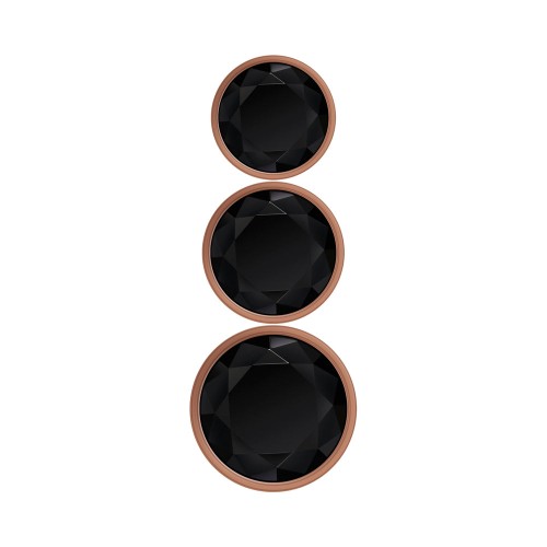 Gender X Rose Gold Beaded Anal Plug Set for Sensation Play