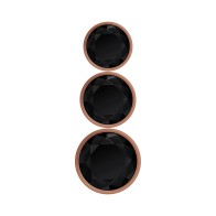 Gender X Rose Gold Beaded Anal Plug Set for Sensation Play