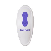 Vibrador de Silicona Poseable Control Remoto Evolved Anywhere Vibe Azul