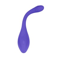 Vibrador de Silicona Poseable Control Remoto Evolved Anywhere Vibe Azul