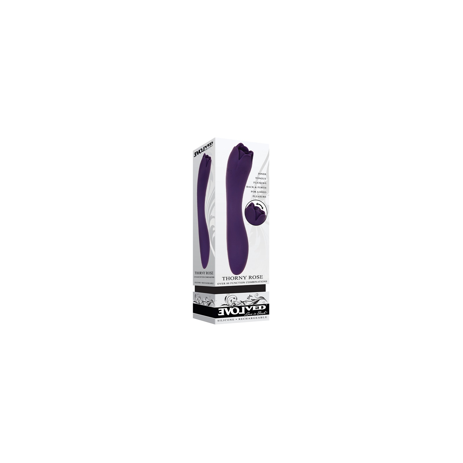 Vibrador Doble Silicona Cargable Thorny Rose