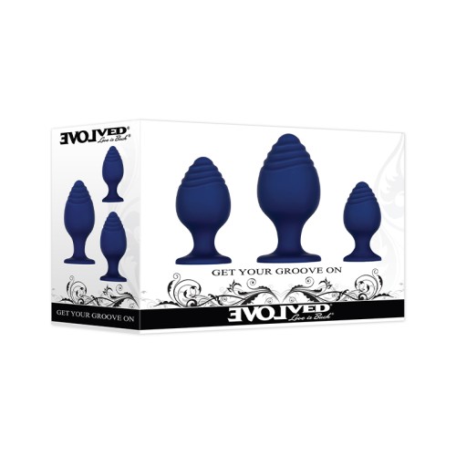 3-Piece Silicone Anal Plug Set - Incremental Pleasure