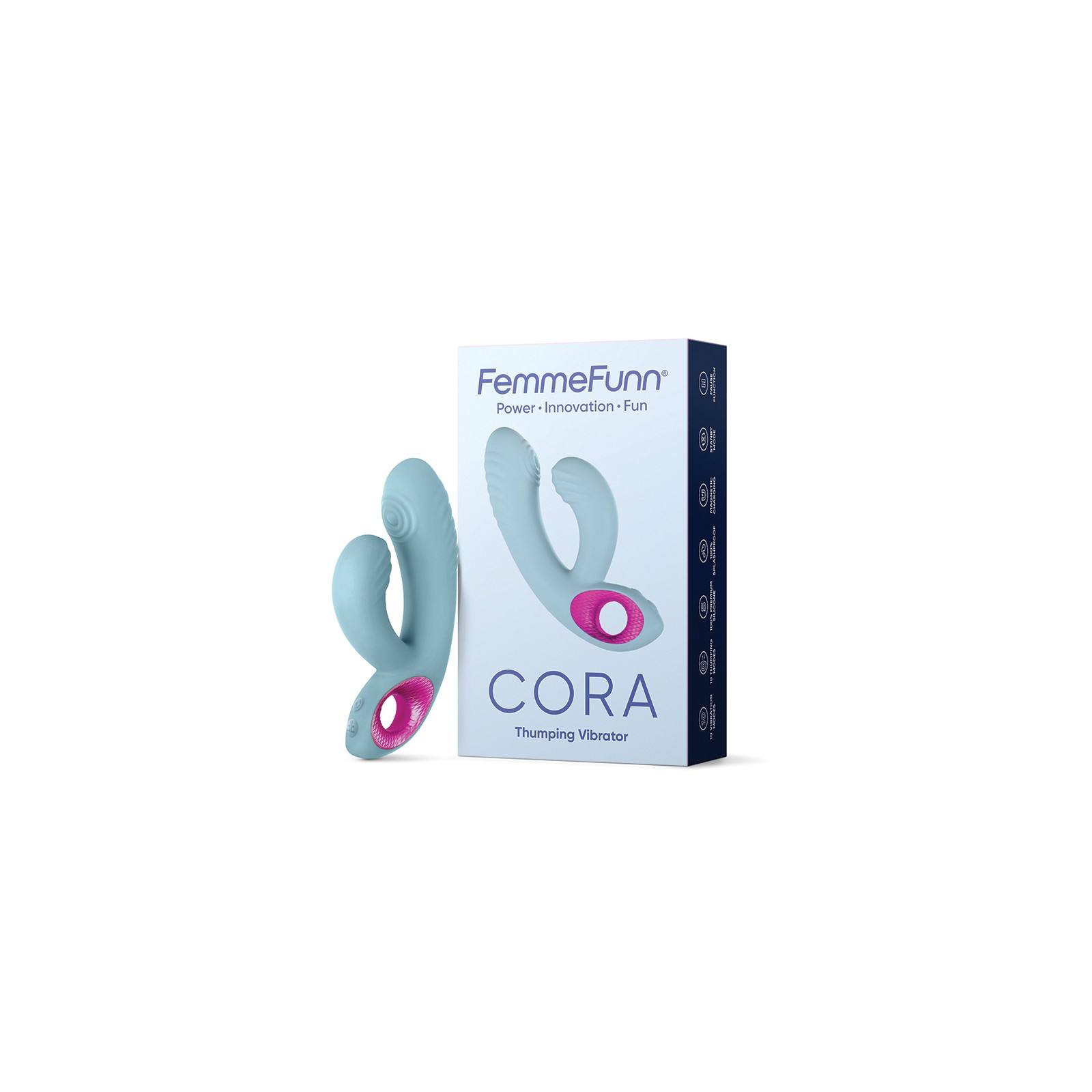 Vibrador de Silicona Recargable FemmeFunn Cora