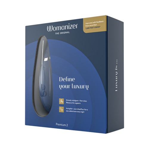 Womanizer Premium 2 Clitoral Stimulator Blueberry