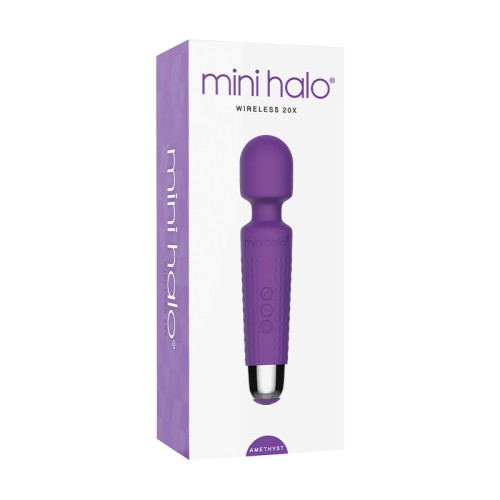 Mini Halo 20X Wireless Wand Vibrator Amethyst