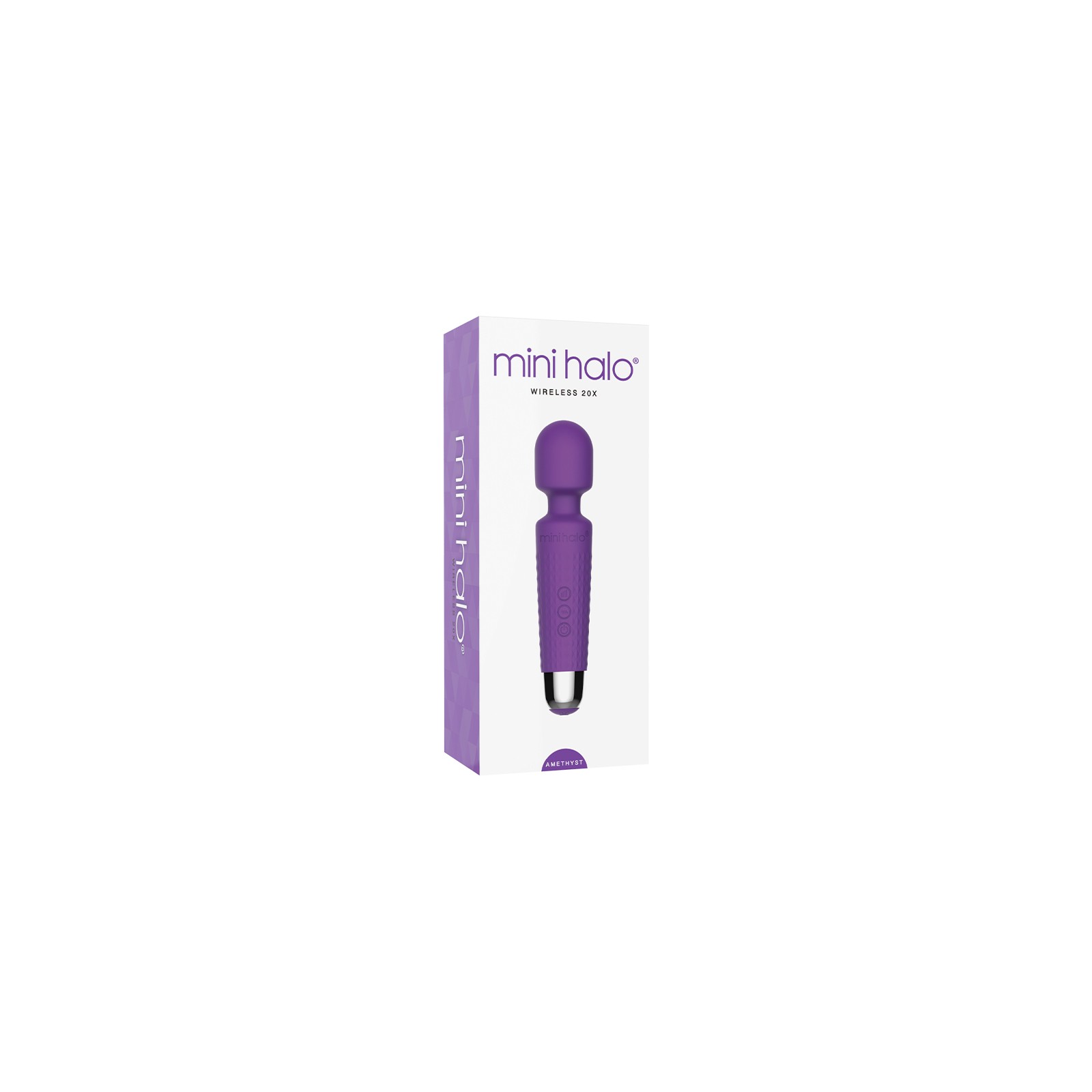 Mini Halo 20X Wireless Wand Vibrator Amethyst