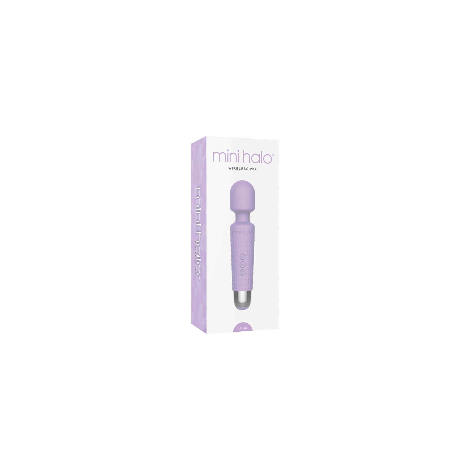 Mini Halo Varita Inalámbrica 20X Silicona Lila - Vibrador Compacto Versátil