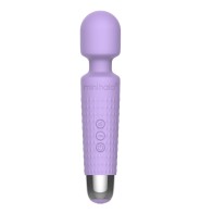 Mini Halo Varita Inalámbrica 20X Silicona Lila - Vibrador Compacto Versátil